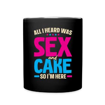 All I heard was sex and grooming so am ic - Full Colour Mug - black - Front