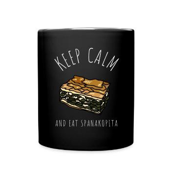 Spanakopita Cuisine grecque Grèce Grec - Mug uni - noir - Devant