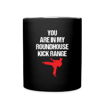 Kickboxer Fighter MMA Sports Kickboxing Fight - Full Colour Mug - black - Front