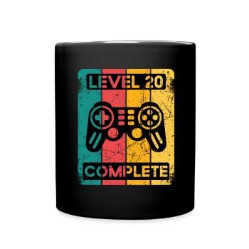 20. Geburtstag Shirt Gamer Zocker Männer Geschenk - Tasse einfarbig - Schwarz - Vorne