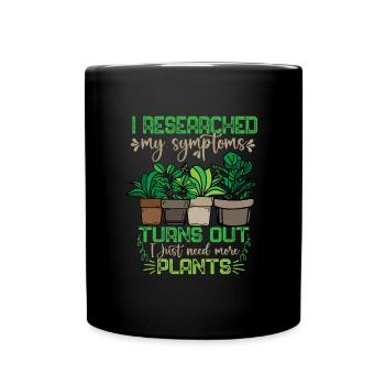 Topfpflanzen Geschenk Frauen Floristin Pflanzen - Tasse einfarbig - Schwarz - Vorne