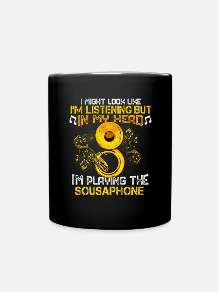 Sousaphon Geschenk Orchester Big Band Sousaphon - Tasse einfarbig - Schwarz