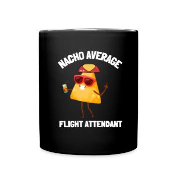 Flight Attendant Steward Stewardess Air Hostess - Tasse einfarbig - Schwarz - Vorne