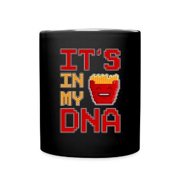 C’est dans mon ADN Pixel Art Fries Fries - Mug uni - noir - Devant