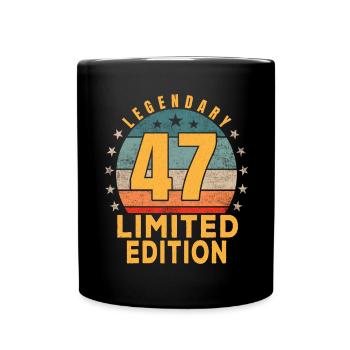 Anniversaire Légendaire 47 Ans Édition Limitée - Mug uni - noir - Devant