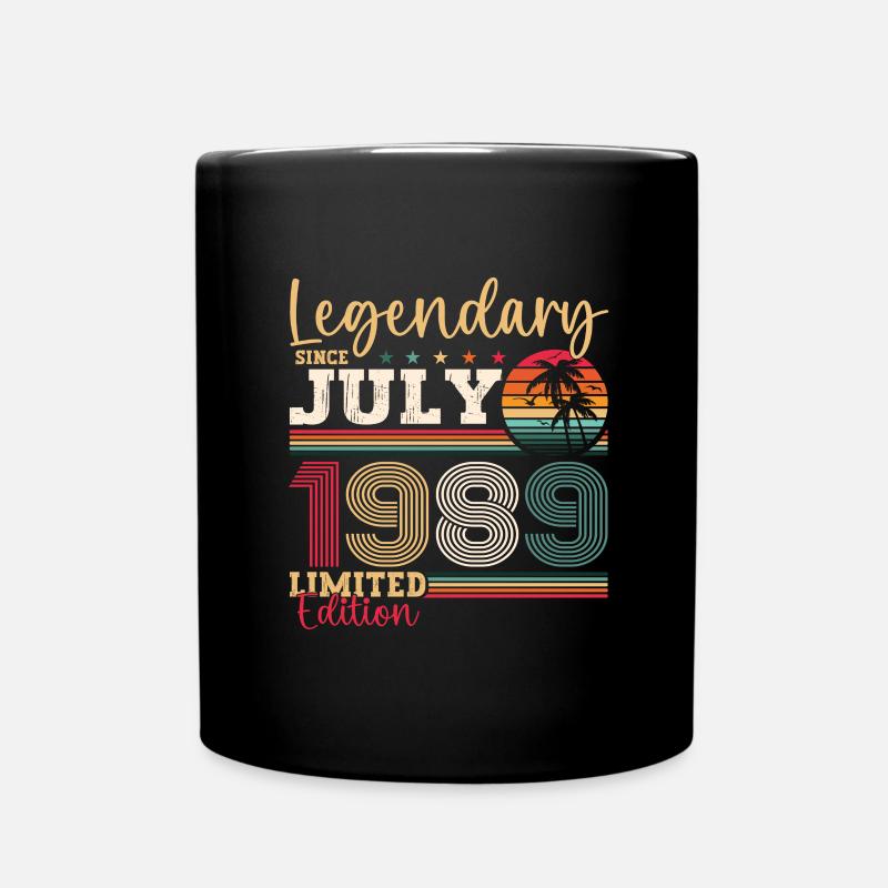 Legendär Juli 1989 33. Geburtstag Geschenk Herren - Tasse einfarbig - Schwarz