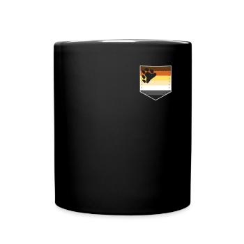 Bag With LGBTQ Bear Pride Flag - Full Colour Mug - black - Front