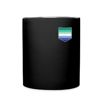 LGBTQ Gay Pride Flag Bag - Full Colour Mug - black - Front
