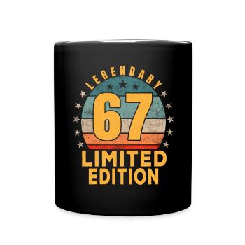 Anniversaire Légendaire 67 Ans Édition Limitée - Mug uni - noir - Devant
