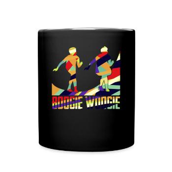 Boogie Woogie Boogie-Woogie Tanzen Swing - Tasse einfarbig - Schwarz - Vorne