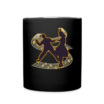 Boogie Woogie Musik Boogie-Woogie Swing - Tasse einfarbig - Schwarz - Vorne