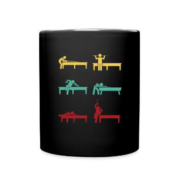 Pool Billiards Cue Sports And Snooker Tournament - Tasse einfarbig - Schwarz - Vorne
