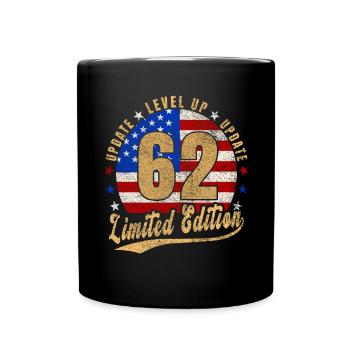 Update Level Up 62 Years Limited Edition USA - Full Colour Mug - black - Front