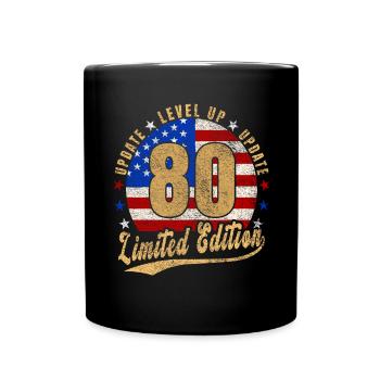 Mise à jour Level Up 80 Years Limited Edition USA - Mug uni - noir - Devant