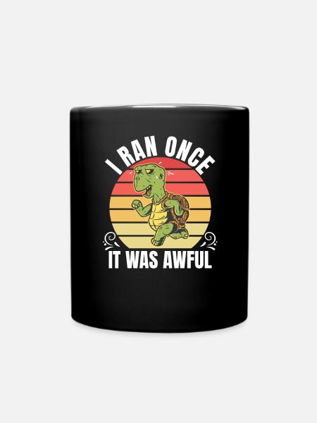 Sarkastischer Läufer Spruch Laufen Lustig - Tasse einfarbig - Schwarz