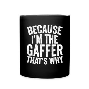Parce que je suis le gaffeur - Mug uni - noir - Devant