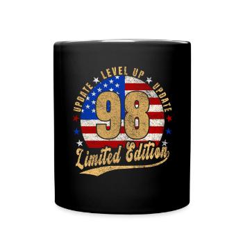 Update Level Up 98 Years Limited Edition USA - Full Colour Mug - black - Front