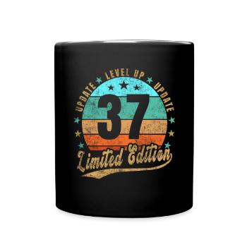 Mise à jour Level Up 37 ans Édition Limitée Rétro - Mug uni - noir - Devant