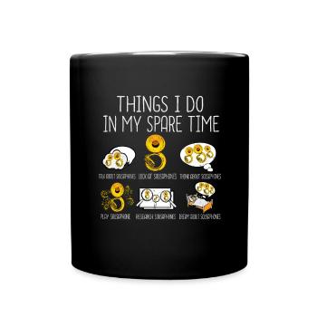 Sousaphone Gift Men Orchestra Big Band Tuba - Full Colour Mug - black - Front