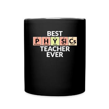 Bester Physiklehrer Aller Zeiten - Tasse einfarbig - Schwarz - Vorne