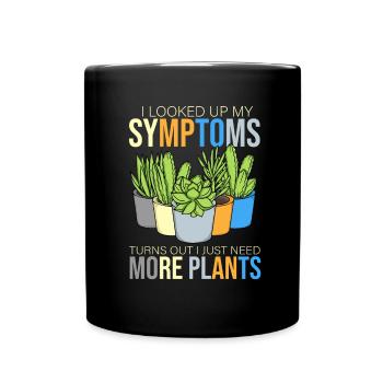 Topfpflanzen Geschenk Frauen Floristin Pflanzen - Tasse einfarbig - Schwarz - Vorne