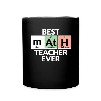 Best Math Teacher Of All Time - Full Colour Mug - black - Front