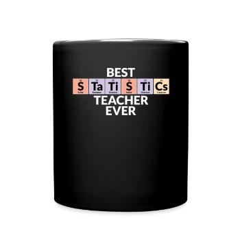 Meilleur professeur de statistiques de tous les temps - Mug uni - noir - Devant