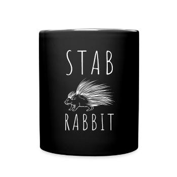 Porcupine Pig Hedgehog Rodent Hystricidae - Tasse einfarbig - Schwarz - Vorne