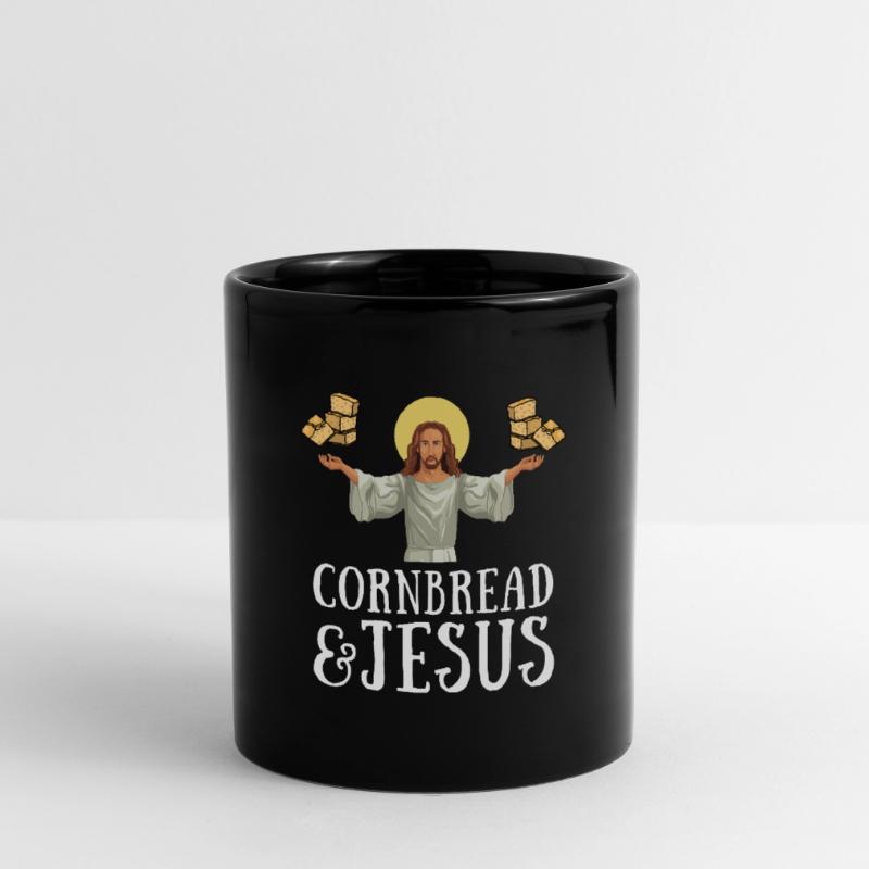 Cornbread Baking Cornmeal Muffins Batter Bread Tasse einfarbig