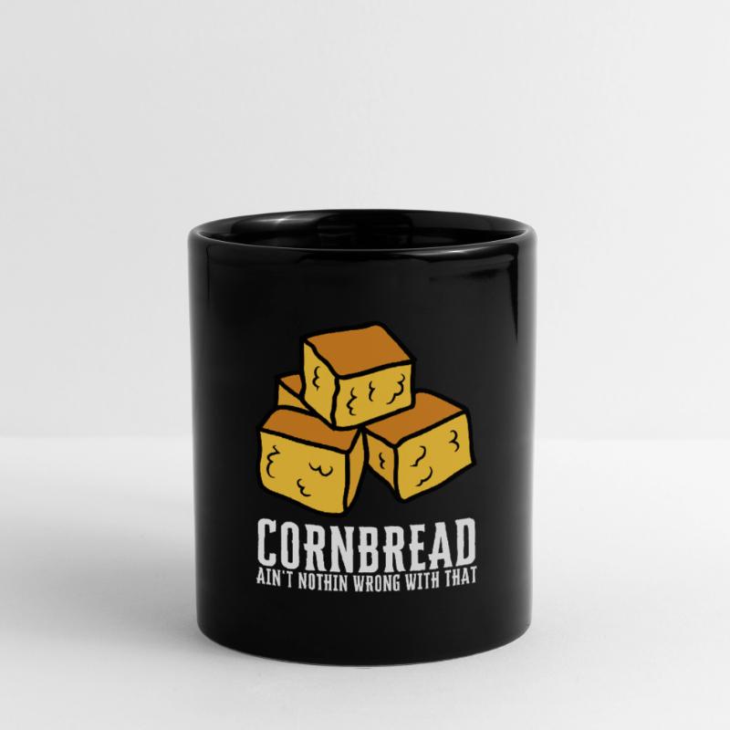 Cornbread Baking Cornmeal Muffins Batter Bread Tasse einfarbig