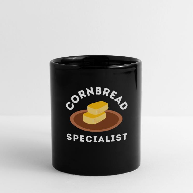 Cornbread Baking Cornmeal Muffins Batter Bread Tasse einfarbig
