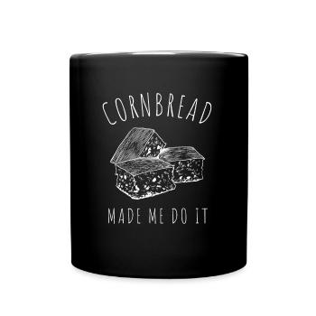 Pain de maïs Cuisson Muffins de semoule de maïs Pain - Mug uni - noir - Devant
