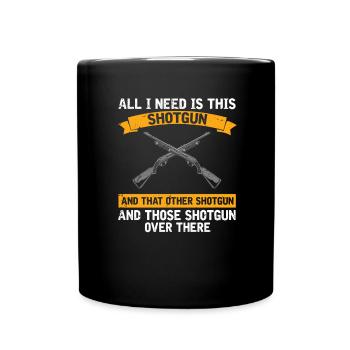 Drôle de conception de chasse au canard Hunter Hunting Duck Design - Mug uni - noir - Devant