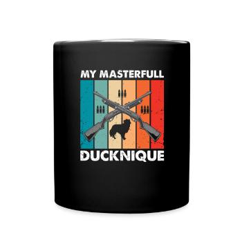 Drôle de conception de chasse au canard Hunter Hunting Duck Design - Mug uni - noir - Devant