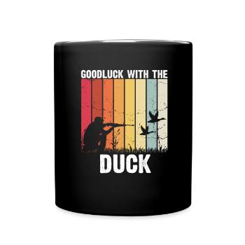 Duck hunting duck hunting hunter duck duck hunter design - Full Colour Mug - black - Front