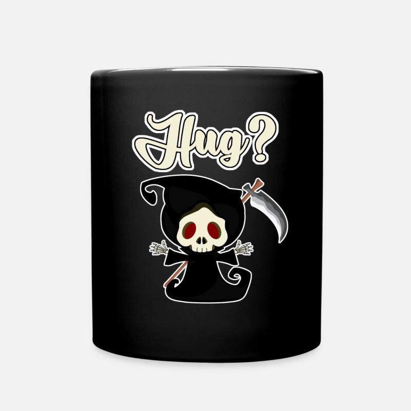 Sensenmann Hug? Grim Reaper - Tasse einfarbig - Schwarz