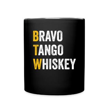 Chat par ordinateur Bravo Tango Whisky - BTW - Mug uni - noir - Devant