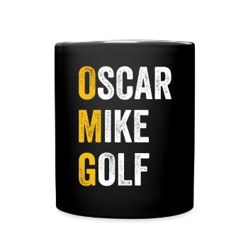Computer-Chat-Oscar - Tasse einfarbig - Schwarz - Vorne