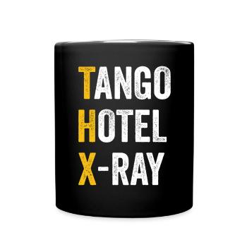 Computer-Chat-Tango. - Tasse einfarbig - Schwarz - Vorne
