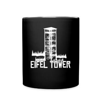 Eifel Tower Wandern Berge Eifler - Tasse einfarbig - Schwarz - Vorne