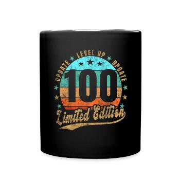 Mise à jour Level Up 100 Years Limited Edition Retro - Mug uni - noir - Devant