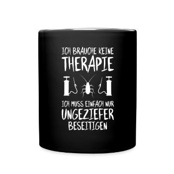 Schädlingsbekämpfer Kammerjäger Exterminator - Tasse einfarbig - Schwarz - Vorne