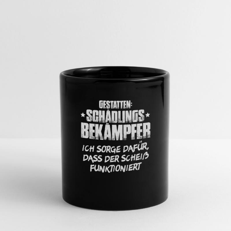 Schädlingsbekämpfer Kammerjäger Exterminator Tasse einfarbig