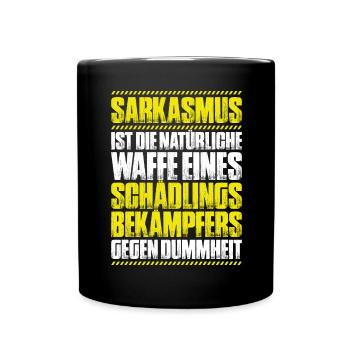 Schädlingsbekämpfer Kammerjäger Exterminator - Tasse einfarbig - Schwarz - Vorne
