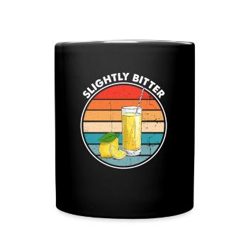 Zitronen Design Limonaden Stand Boss Lemon Verkauf - Tasse einfarbig - Schwarz - Vorne