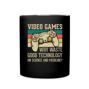 alte Videospiele Zitat - Vidoe Games Spruch - Tasse einfarbig - Schwarz - Vorne