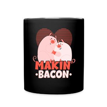 Makin' Bacon Amateur de viande Mangeur de bacon Keto Ket - Mug uni - noir - Devant