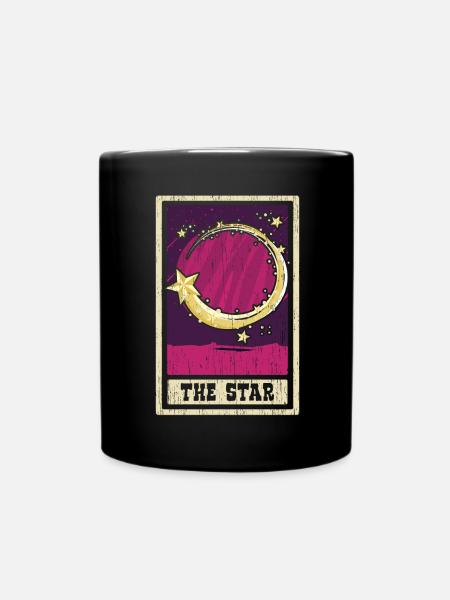 The Star Tarot Card Shaman Divination - Full Colour Mug - black