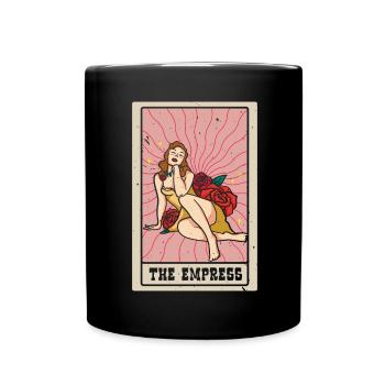 The Empress Tarot Card Shaman Divination - Full Colour Mug - black - Front