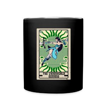 The Underworld Goddess Tarot Card Fortune Telling - Full Colour Mug - black - Front